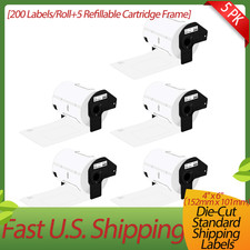 5x DK-1241 Shipping Mailing Address Barcodes Labels for Brother QL-1050 QL-1050N