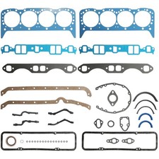 Full Engine Gasket Set For 2 Piece Rear Seal Chevrolet Sbc 283 302 327 350 5.7