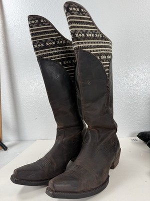 Ariat Pendleton Caldera Boots Women's 10 B Knee High Full Zip Cowgirl Western