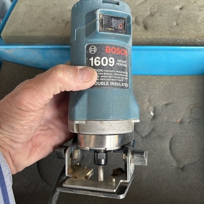 Bosch 1609a Laminate Palm Router Trimmer Two Bases! Tested