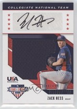 2019 Panini USA Baseball Stars & Stripes Jerseys /199 Zack Hess #USA-AP Auto y0q