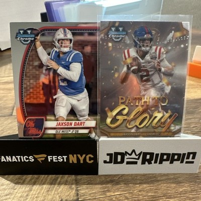 2024 Bowman Chrome U Path To Glory Jaxson Dart Ole Miss (Both Ship)