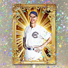 Lon Warneke Holographic Golden Icon Art Card 01/10 Starpop Signed Short Print