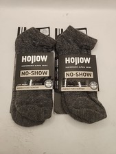 NEW 2 Pairs Hollow Alpaca No-Show Socks Grey Medium Men 8-10 Women 7-10 in Grey