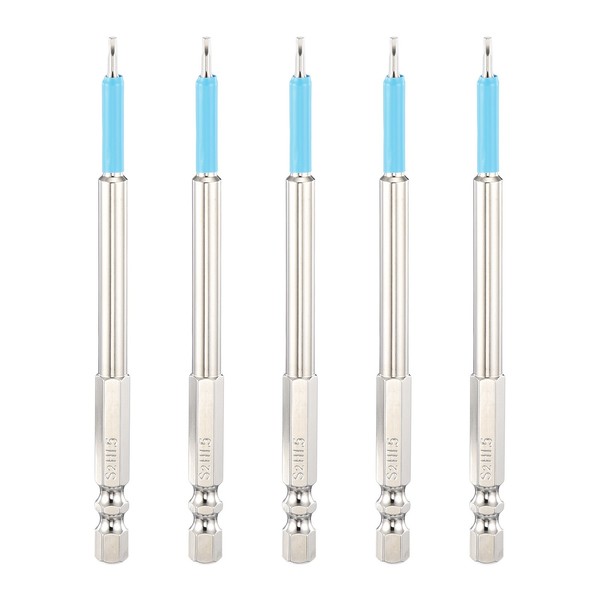 "5X 1,5Mm Sechskant-Bits FüR Schraubendreher, 1/4\" Schaft, 10,9Cm, S2"-image