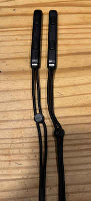 Nintendo Switch Joy-Con Wrist Straps Pair Black OEM Official Controller Set