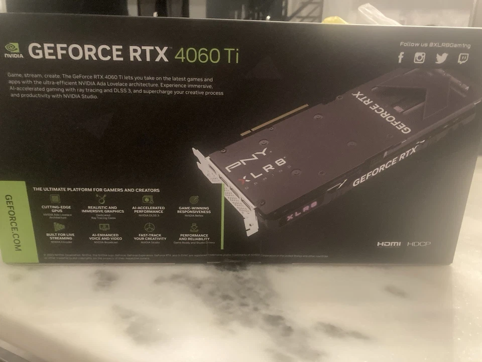 NVIDIA GeForce RTX 4060 Ti 8GB Graphics Card - Image 2 of 3