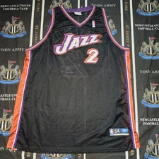 Rare Utah Jazz DeShawn Stevenson Reebok NBA Basketball Jersey Tank Shirt Size 54