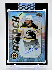 2025-26 Upper Deck Clear Cut PAVEL ZACHA On the Attack Auto Bruins