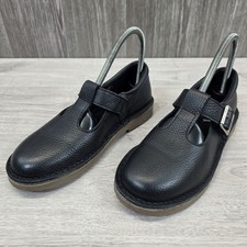 Red Or Dead T Bar Shoes Womens UK 4 EU 37 Black Leather Mary Jane Buckle Flats