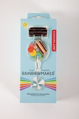 New - Kikkerland - Solar Powered Crystal Rainbow Maker -