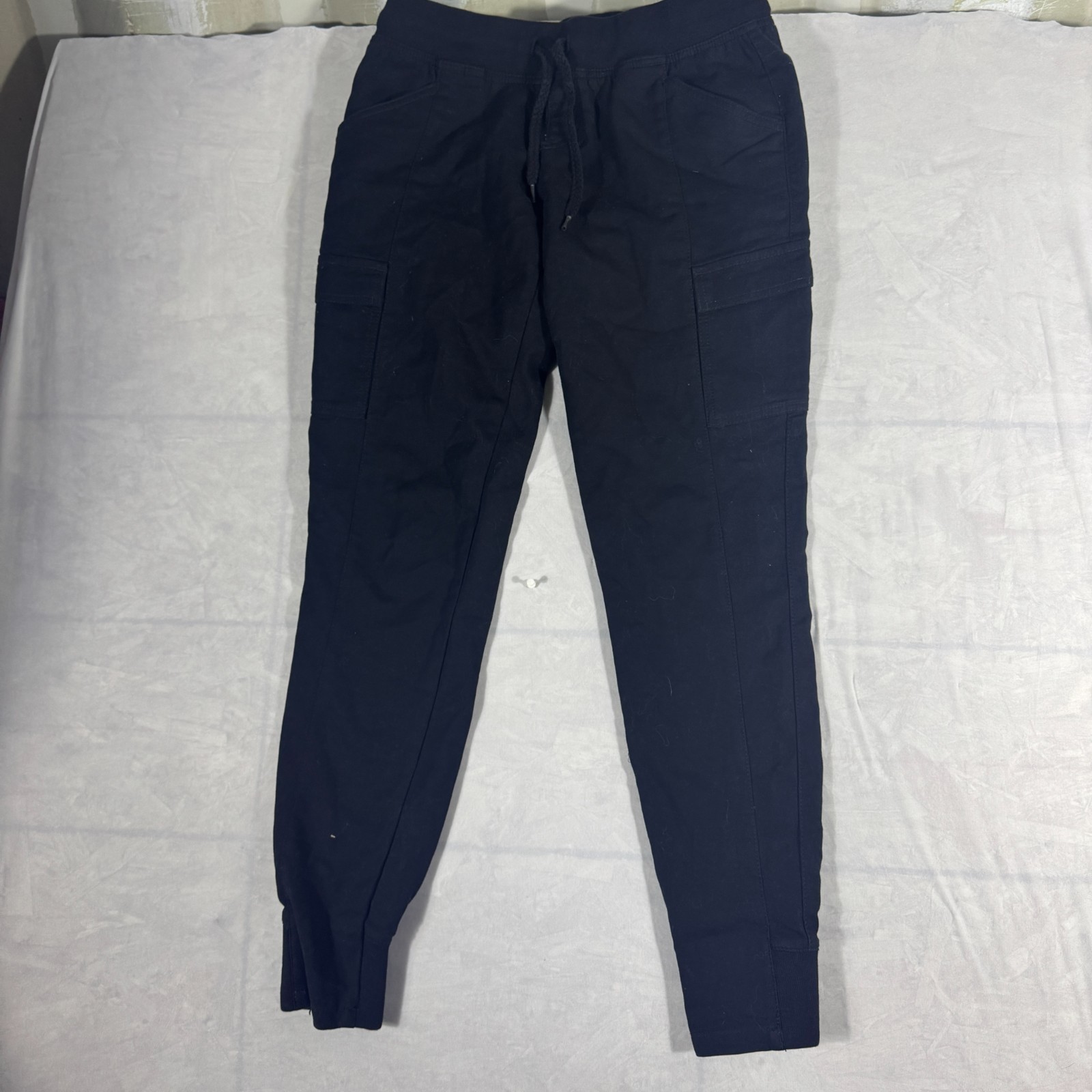 The North Face Women's Jogger Pants Black Cargo Pocket Drawstring Lightweight 4