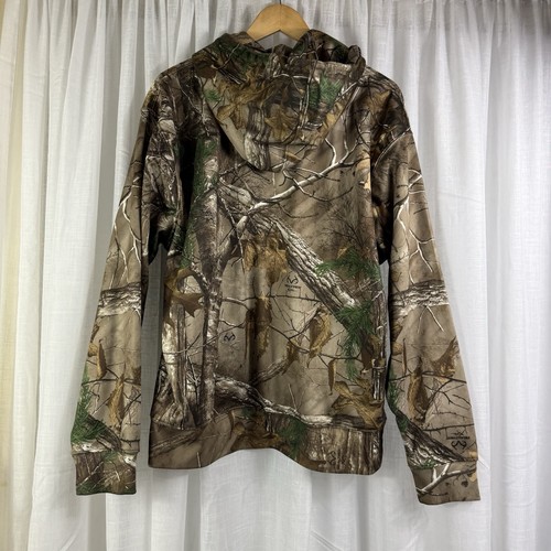 Men's Browning Buckmark Realtree Size L Large Edge Camouflage Fleece Hoodie - Foto 7 di 7