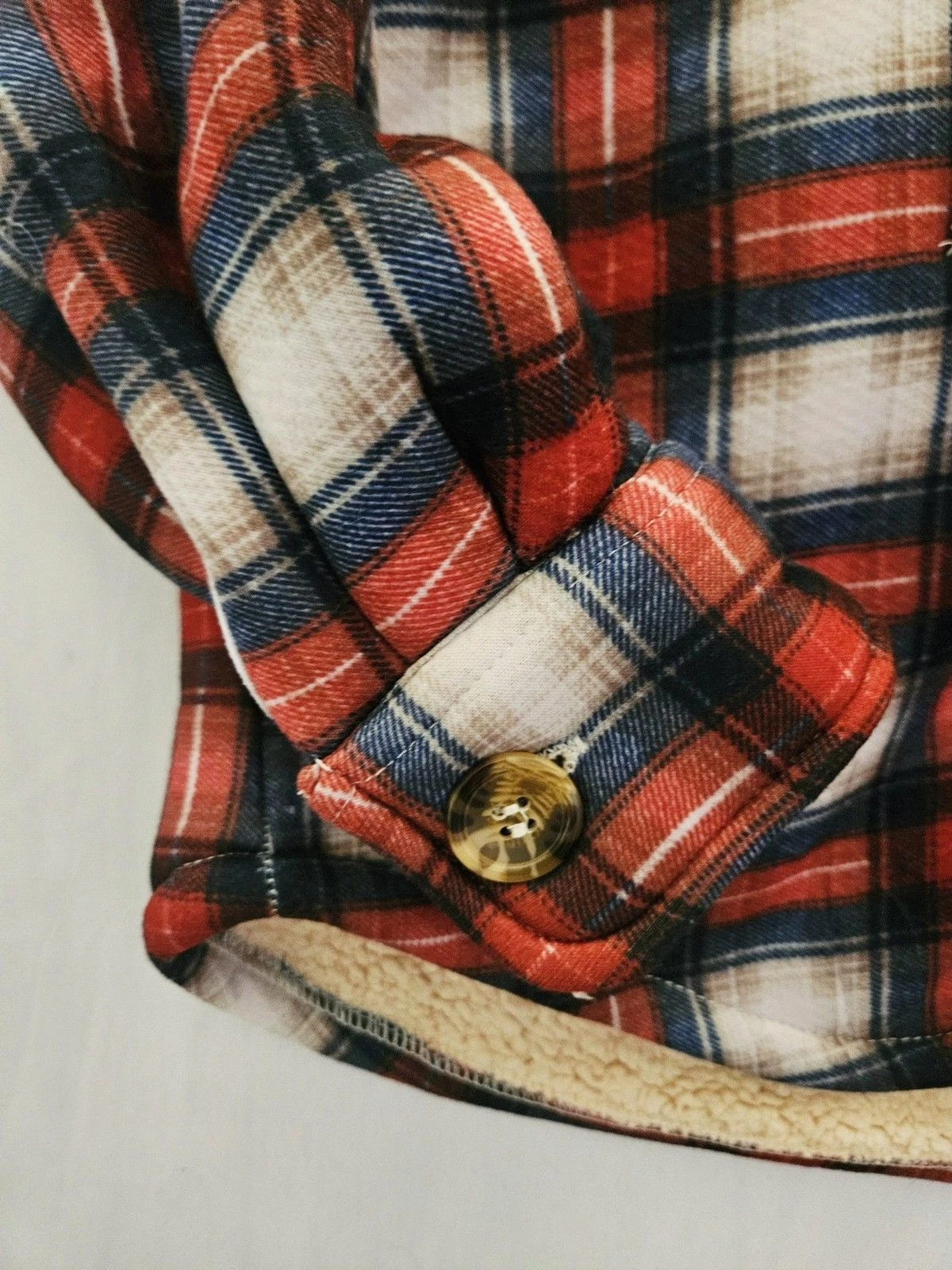Brooklyns Best Mens Sherpa Lined Hooded Plaid Shacket Small NWT Jacket - product detail image 5