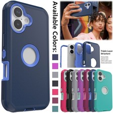 For iPhone 17 Air 16 15 Pro Max 14 13 12 11 Phone Case Heavy Duty Shockproof