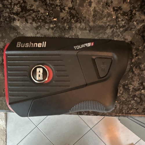 Bushnell Tour V5 PinSeeker Golf Laser Rangefinder, Black/Red