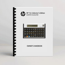HP-15C Collector's Edition Scientific Calculator Owner's Handbook