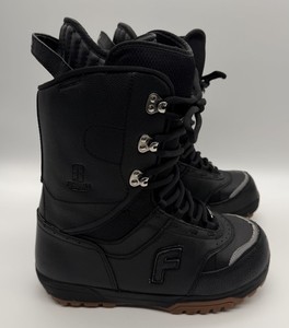 Forum Destroyer Snowboard Boots Mens 12 Black Leather All-Mountain Lace-Up