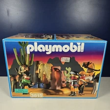 1995 Playmobil Western Set 3815 Outlaws / Bandits HIDEAWAY, NEW / SEALED 