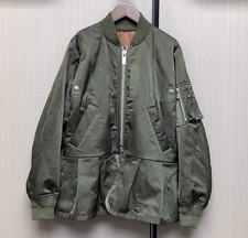 2025 Lady New Sacai Splicing Zipper Long Sleeved Jacket