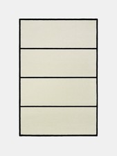 Hand-tufted New Zealand wool Area rug Dusty White/Black Home Living room 8x10
