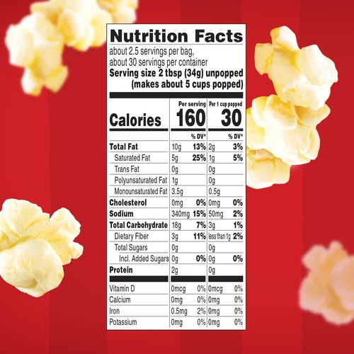 Orville Redenbacher’S Movie Theater Butter Popcorn, Microwave Popcorn, 12 Count - Picture 7 of 8