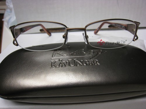 FLEUR DE LIS Eyeglass Frames BOUQUET in BROWN  51-17-135   