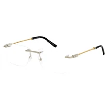 PHILIPPE CHARRIOL PC75063 C02 Shiny Silver/Gold 58mm Eyeglasses New Authentic