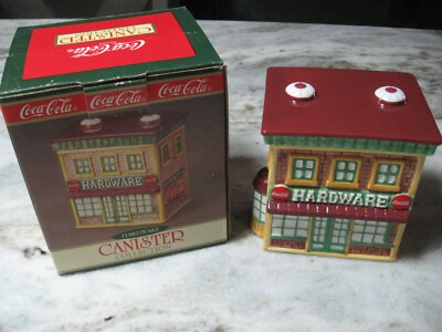 1998 COCA COLA  HARDWARE STORE CANISTER FROM THE CAVANAGH  COLLECTION - NIB