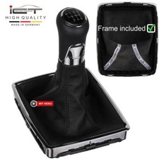 3CX07 Leder ICT Schaltknauf  für Mercedes  C204 W204 S204 Schaltsack Chrom