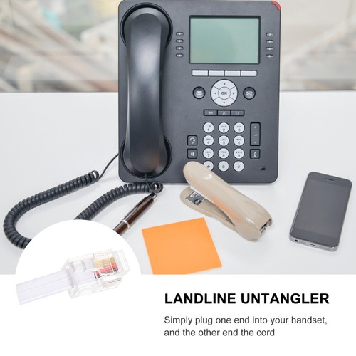 2 szt. Urządzenie zapobiegające nawijaniu do linii telefonicznych Rozwijarka kabli Kabel telefoniczny - Zdjęcie 12 z 12