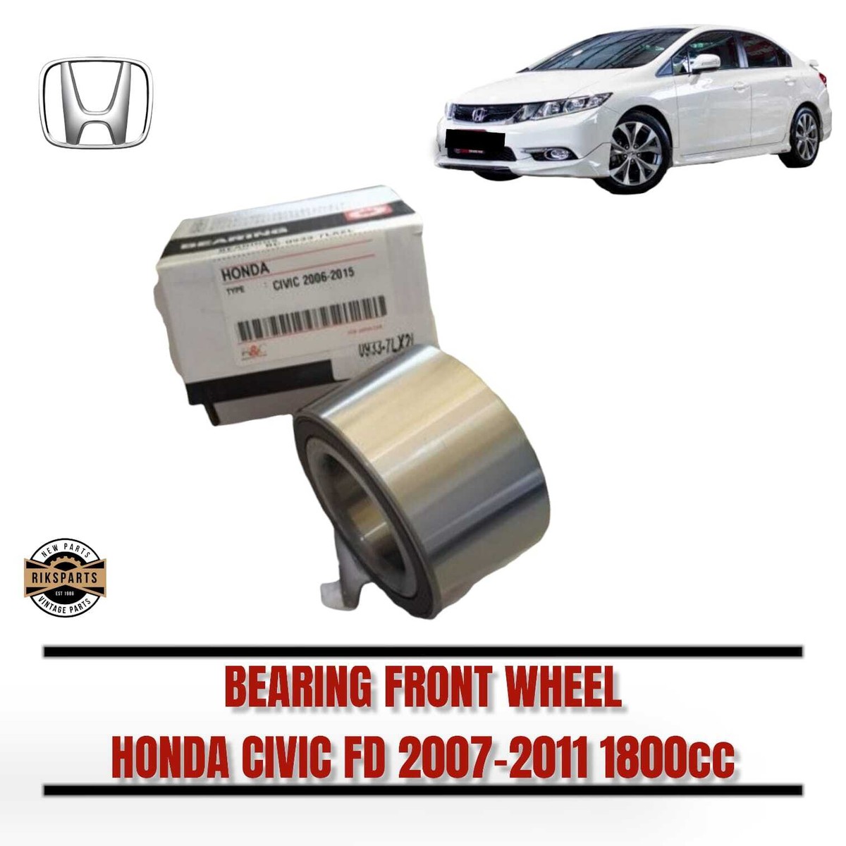 Fits For Honda Civic FD 06-11 Front Wheel Bearing NEW Fits Civic