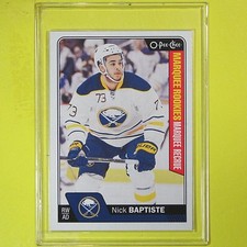 NICK BAPTISTE  2016-17  ROOKIE  OPC MARQUEE   #708   Buffalo Sabres