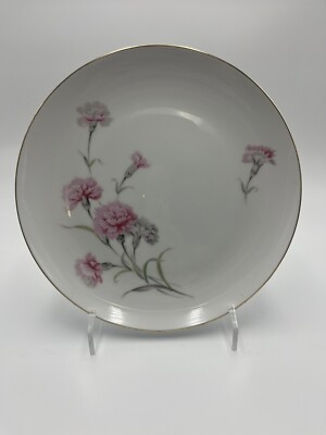 Royal Court Pink Carnation Flower Fine China  Japan 10-1/4'' Dinner Plate