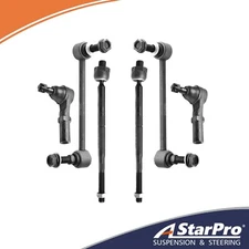 6pc Inner & Outer Tie Rod End Sway Bar Kit For Chrysler 300 Dodge Challenger