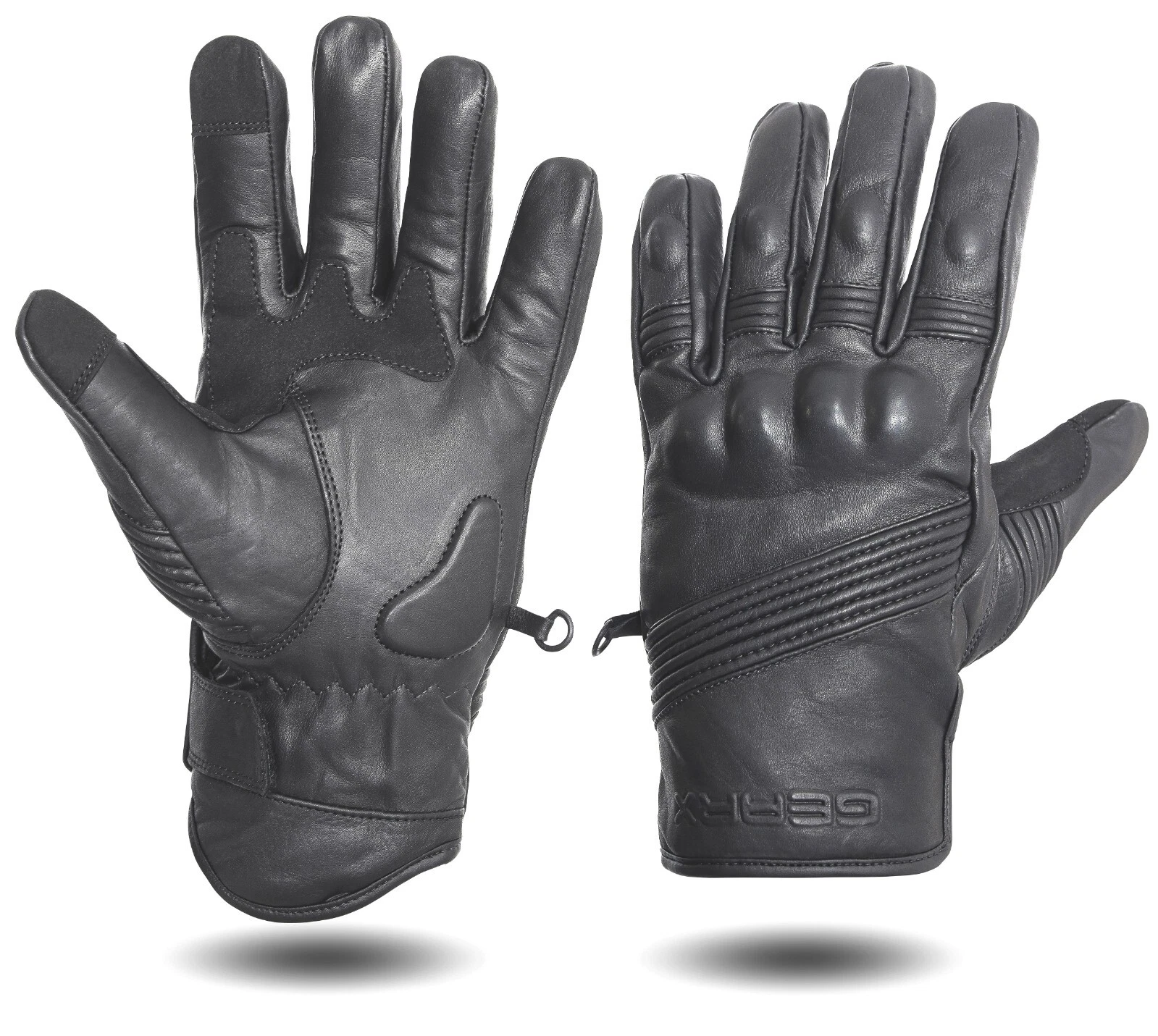 Elasto Leather Motorbike Gloves Flexible Waterproof Thermal Motorcycle