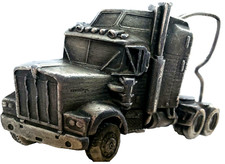 Kenworth Belt Buckle Vintage 1980 Bergamot Brass Works Big Rig Truck Made in USA