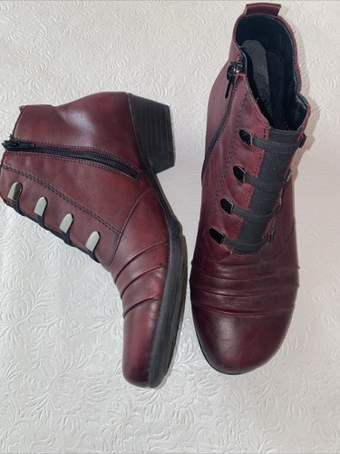 Remonte Womens Ankle Boot Size 38 US 7.5 Mauve #8516101130 0 - Picture 2 of 8