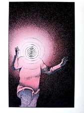 JEAN GIRAUD MOEBIUS 1984 SCREEN PRINT COLOR LITHOGRAPH ART PRINT UNSIGNED PG 41