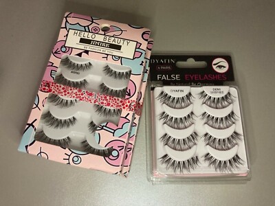 3pk 3D False Eyelashes Handmade Reusable Lightweight Soft Professional