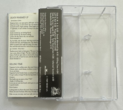 D.A.M.Human Wreckage 89 Thrash Metal cassette tape Ex / Mint Condition - Picture 5 of 7