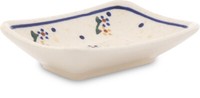 Bunzlauer Keramik Sushi- SojasoßEn Teller Rechteckig 10×6,50×2 Cm Dekor 111