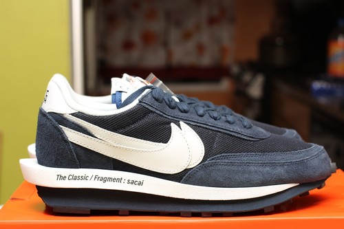 NIKE FRAGMENT DESIGN X SACAI X LDV WAFFLE BLACKENED BLUE GRÖSSE 11,0 DS DH2684 400