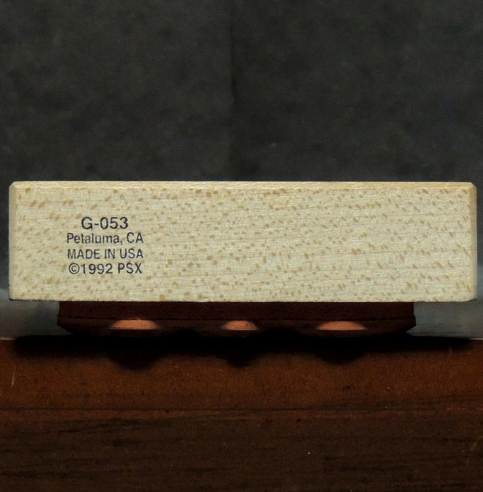 Malabares Feliz Fiesta Payaso Estrellas Madera Dura Bloque Goma Sello G-053 PSX 3" X 3" Foto 4 de 4