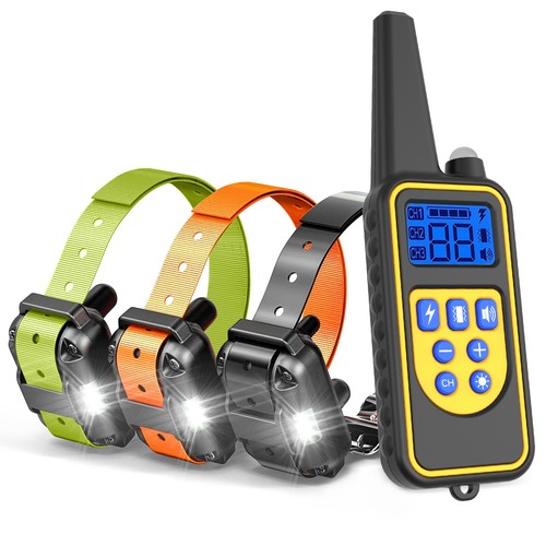 3000 FT Dog Training Collar Rechargeable Remote Shock PET Waterproof Trainer US - Picture 18 of 33