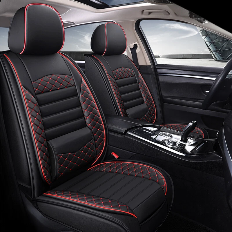 For Mercedes-Benz Car 5 Seat Covers Full Set Leather Pad Front Rear Back cushion Foto 3 de 4