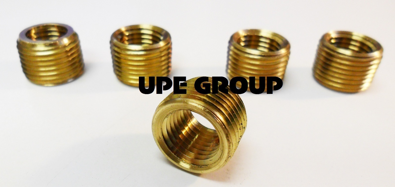 BRASS FACE BUSHING REDUCING NPT THREADS PIPE FITTING 3/8 MALE X 1/4 FEMALE QTY 5