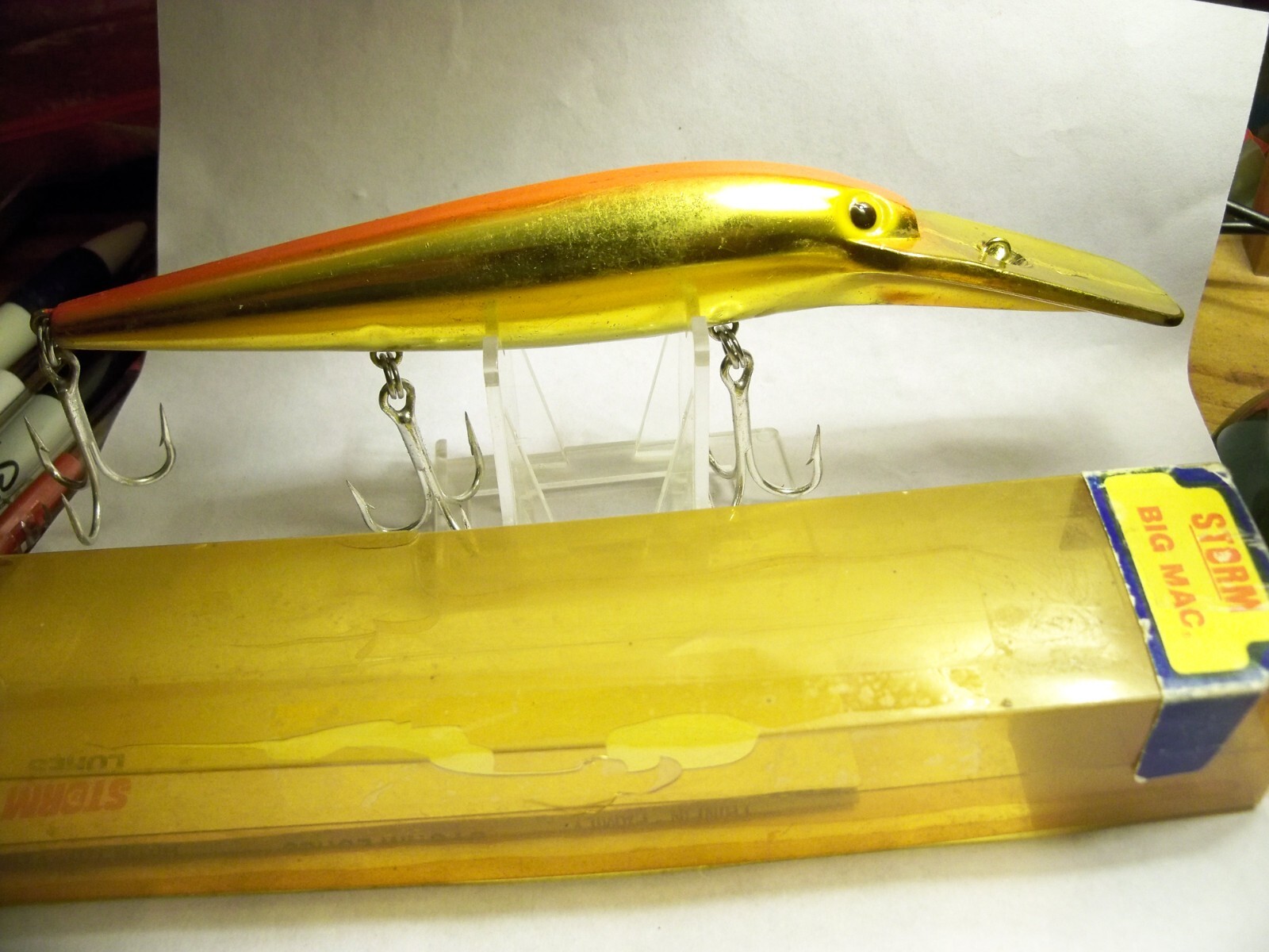 (1) Pre Rapala Storm Big Mac, 7in., 1-1/4oz., #DR109, Crankbait,Old Tackle, Box