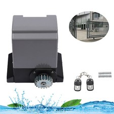 2640lbs Commercial Sliding Gate Opener Automatic Driveway Operator 2 Remotes Kit