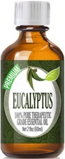 Eucalyptus Essential Oil 100 Pure  Natural Glass Bottle  Euro Dropper